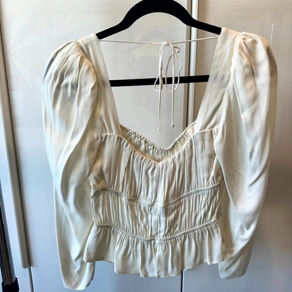 Reformation Long Sleeve Corset Style Top - Size Small - Picture 2 of 6